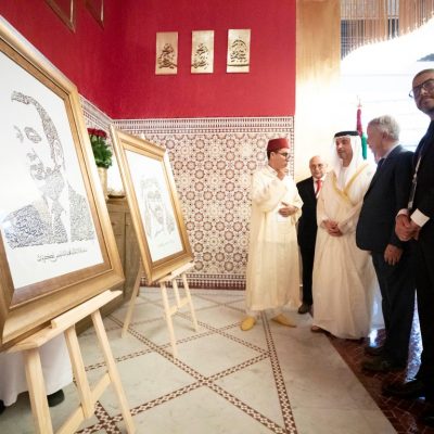 *** GENERAL CAPTION ***
ABU DHABI, UNITED ARAB EMIRATES - April 26, 2017: HH Sheikh Mohamed bin Zayed Al Nahyan, Crown Prince of Abu Dhabi and Deputy Supreme Commander of the UAE Armed Forces ( ), visits Burjeel Hospital.  
( Hamad Al Kaabi / Crown Prince Court - Abu Dhabi )