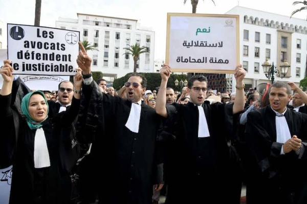 من احتجاجات المحامين