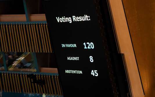 UNGA Gaza resolution and vote