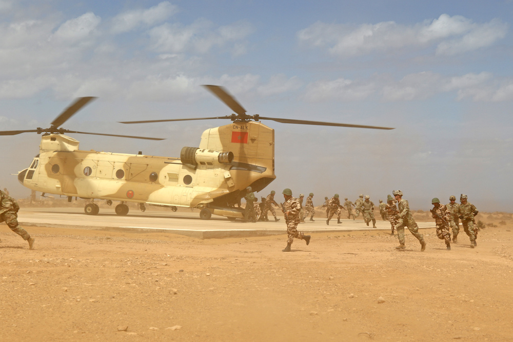 Tactical air assault drills part of exercise African Lion 2019