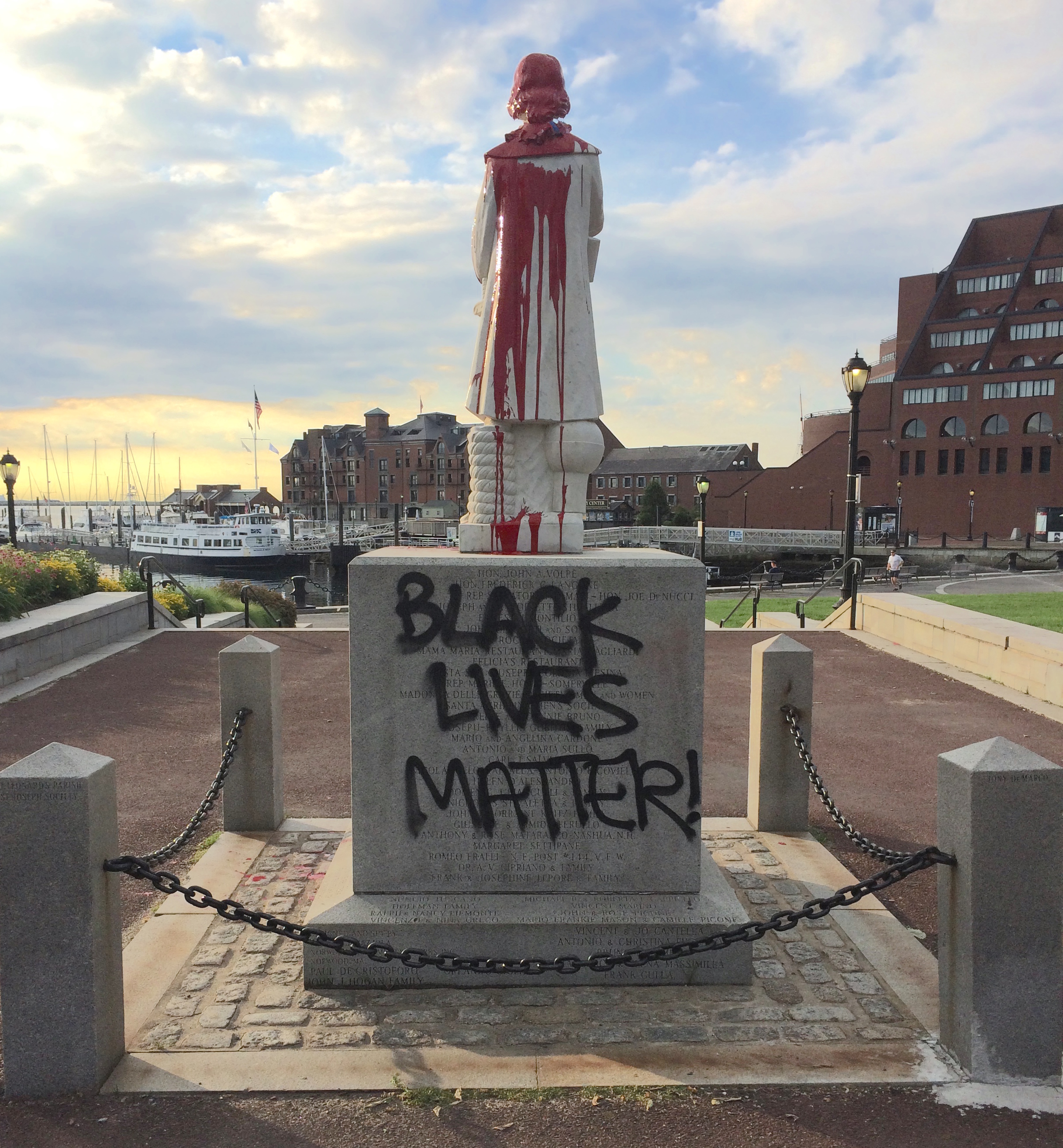 columbus-statue-black-lives-matter-by-northendwaterfront