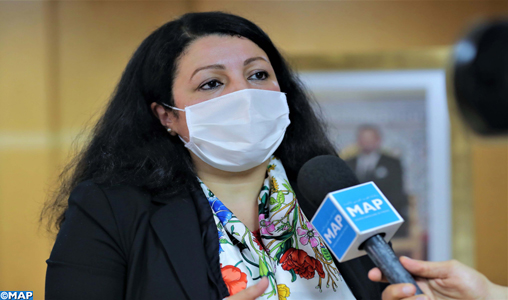 Mme. Hasna Tribak, donne une déclaration à la MAP_ZR