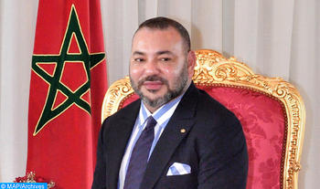 SM le Roi Mohammed VI s'entretient avec le Président de la Rép