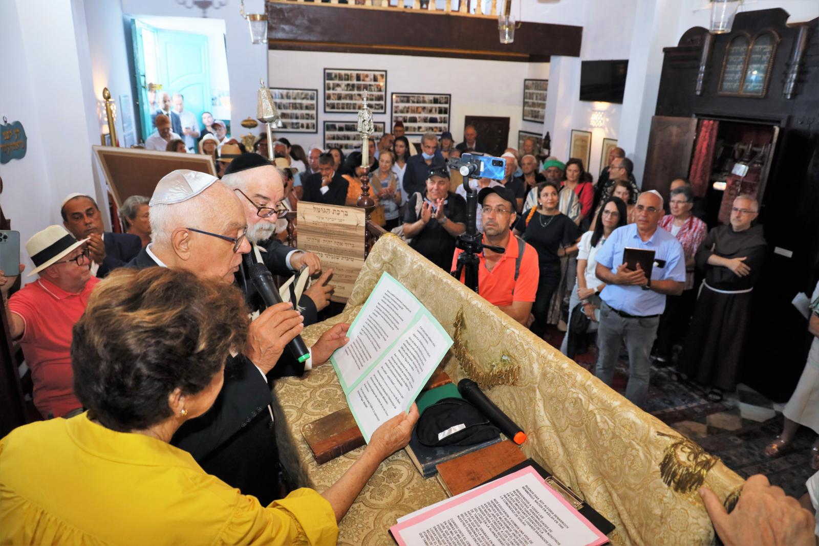 Cérémonie de pré-inauguration de la Synagogue Kahal et du Mikvé